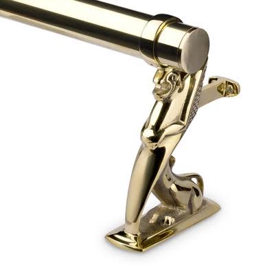 Polished Brass Bar Rail Bracket E921865