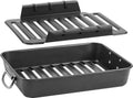 Black Airflow Roaster with Easy-Lift Rack L783669