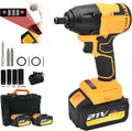 Cordless Impact Wrench Set with 2 × 4.0 Ah Battery, 1/2 Inch Chuck, Brushless Motor F356997