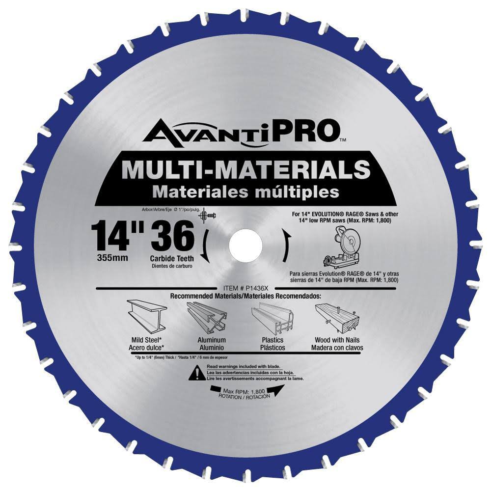14 in. x 36 in. Tooth Multi-Material Saw Blade V268722