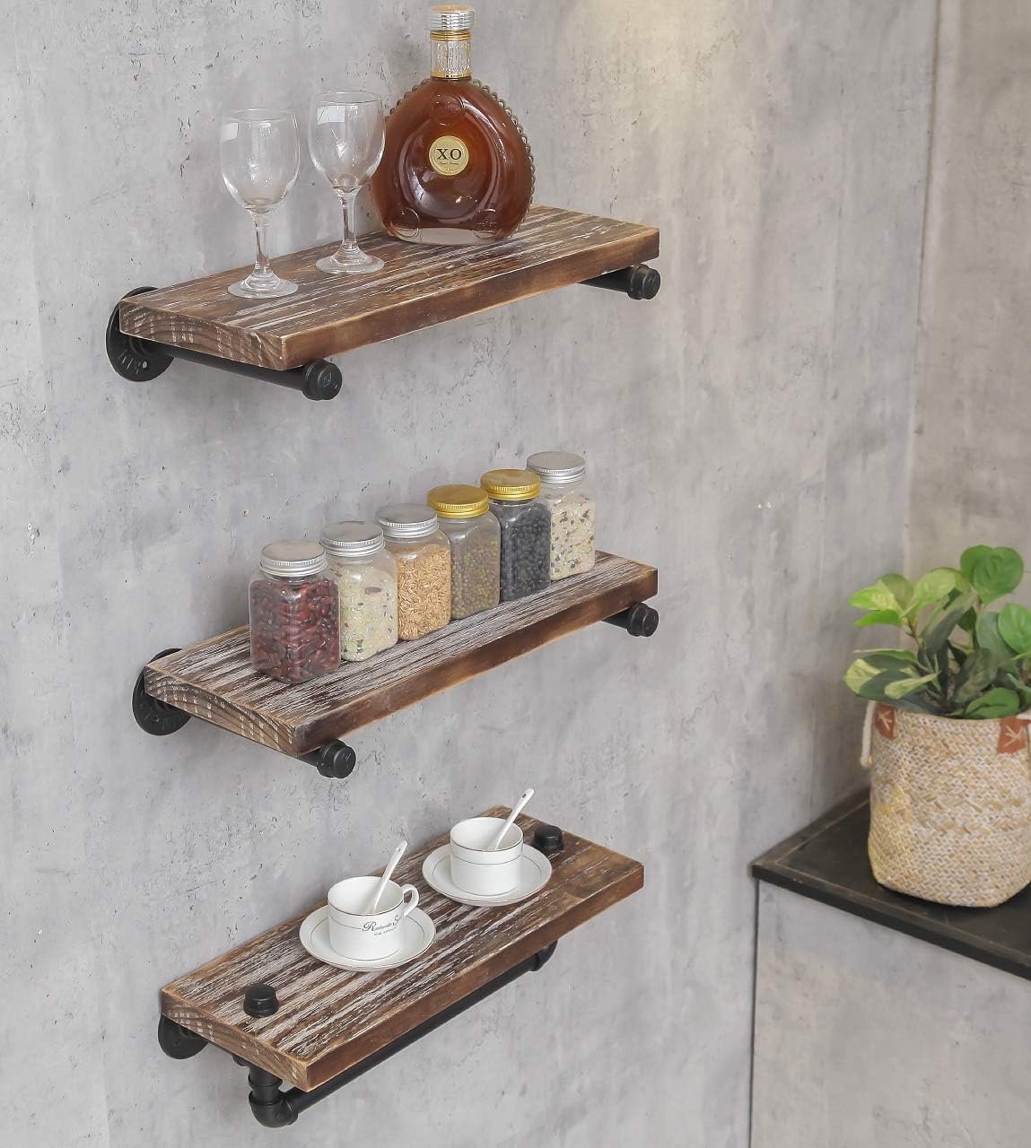 3-Tier Wall Mounted Floating Shelves M70939