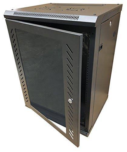 12U Wall Mount Rack Server Cabinet 19-inch Network Enclosure with Locking Glass Door V663
