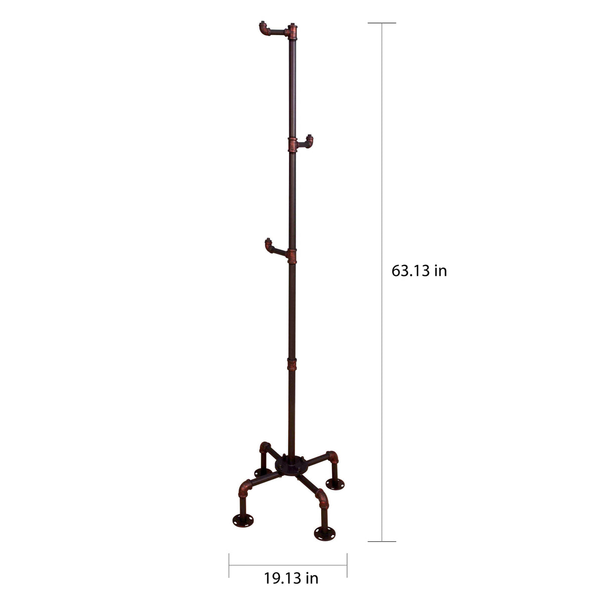 Industrial Sand Black Coat Rack W83219