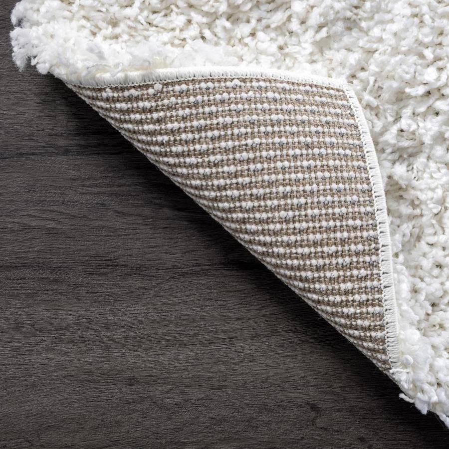 White Plush Shag Runner X257