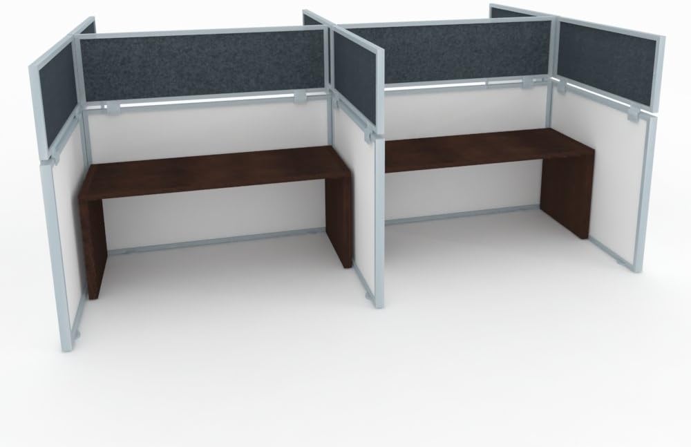18 Acoustical Cubicle Mounted Privacy Panel with Large Brackets D344339