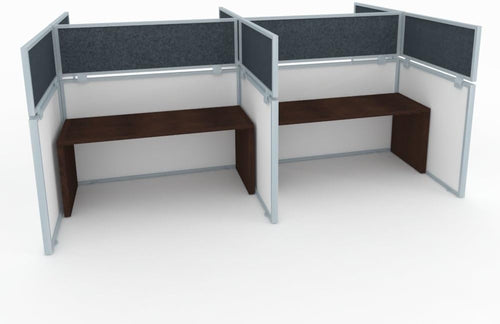 18 Acoustical Cubicle Mounted Privacy Panel with Large Brackets D344339