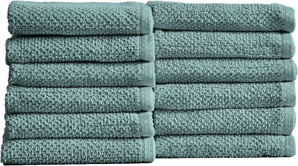 Light Grey Set of 4 Cotton Quick-Dry Bath Towels B8675