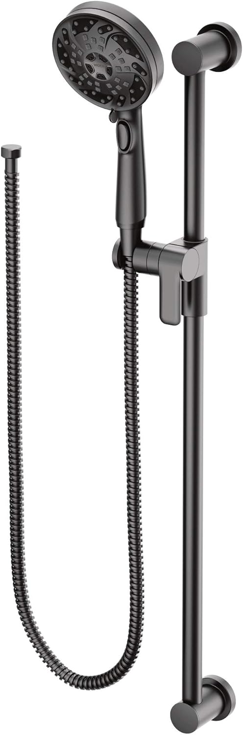 Chrome 5-Function Handshower with Slide Bar and Hose I496882