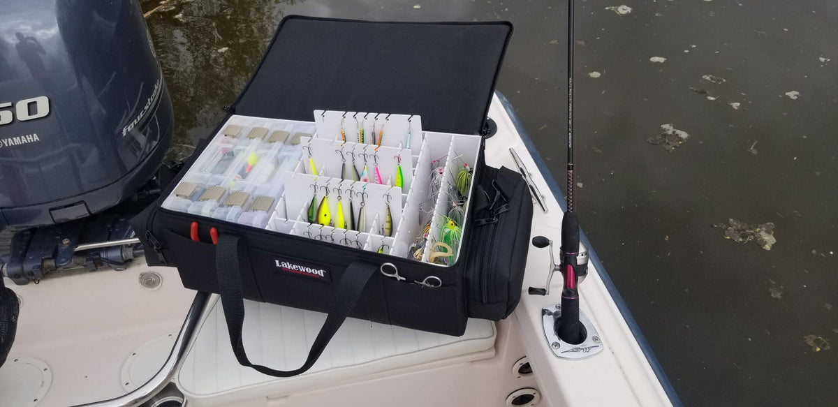 Black Soft-Sided Fishing Lure Case D549020