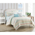 King 10-Piece Rainbow Stripe Bedding Set B410859