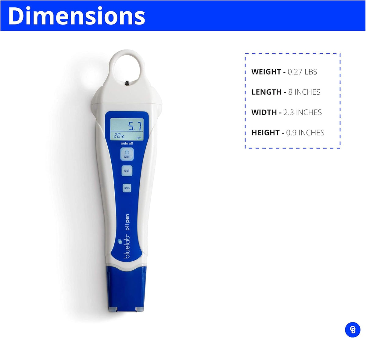 pH Pen Digital Meter with Double Junction Probe D552