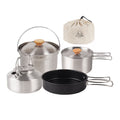 Stainless Steel Cookware Set with Pot Frying Pan Kettle H74732