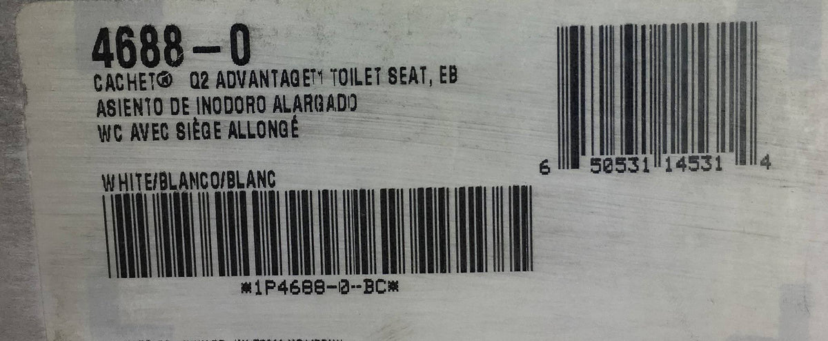 White Elongated Toilet Seat with Lid I355535