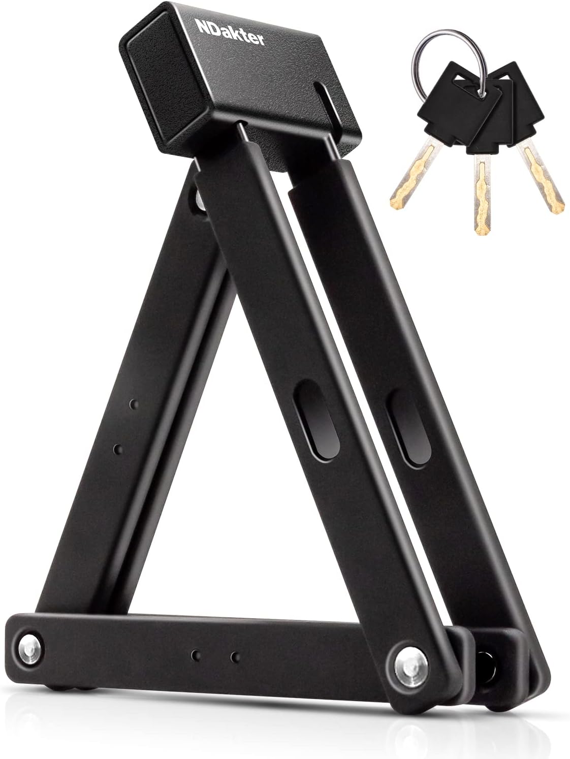 Black Pack of 2 Folding Bike Lock with Mounting Bracket L486529