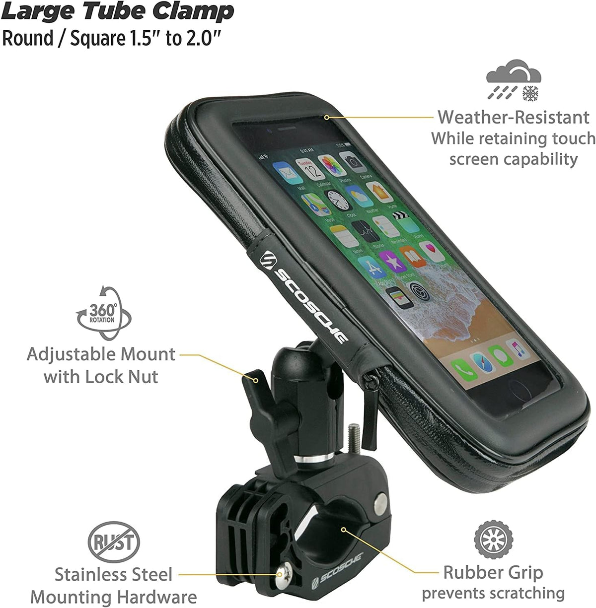 Bluetooth Overhead UTV Audio System with Four Speakers and Built-In Amplifier O318854