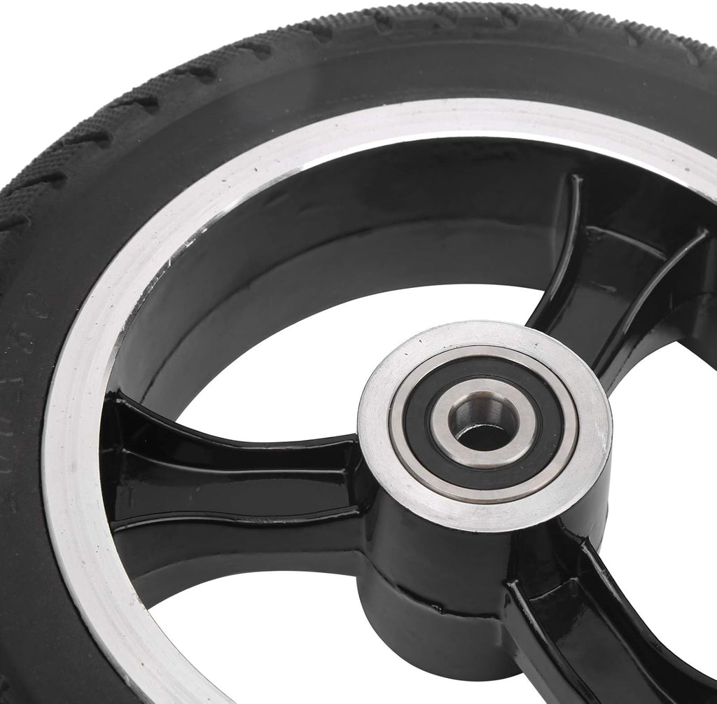 8in 200x50 Aluminium Alloy Front Solid Wheel Non-Pneumatic Tire with Hub, Pack of 2 B939352