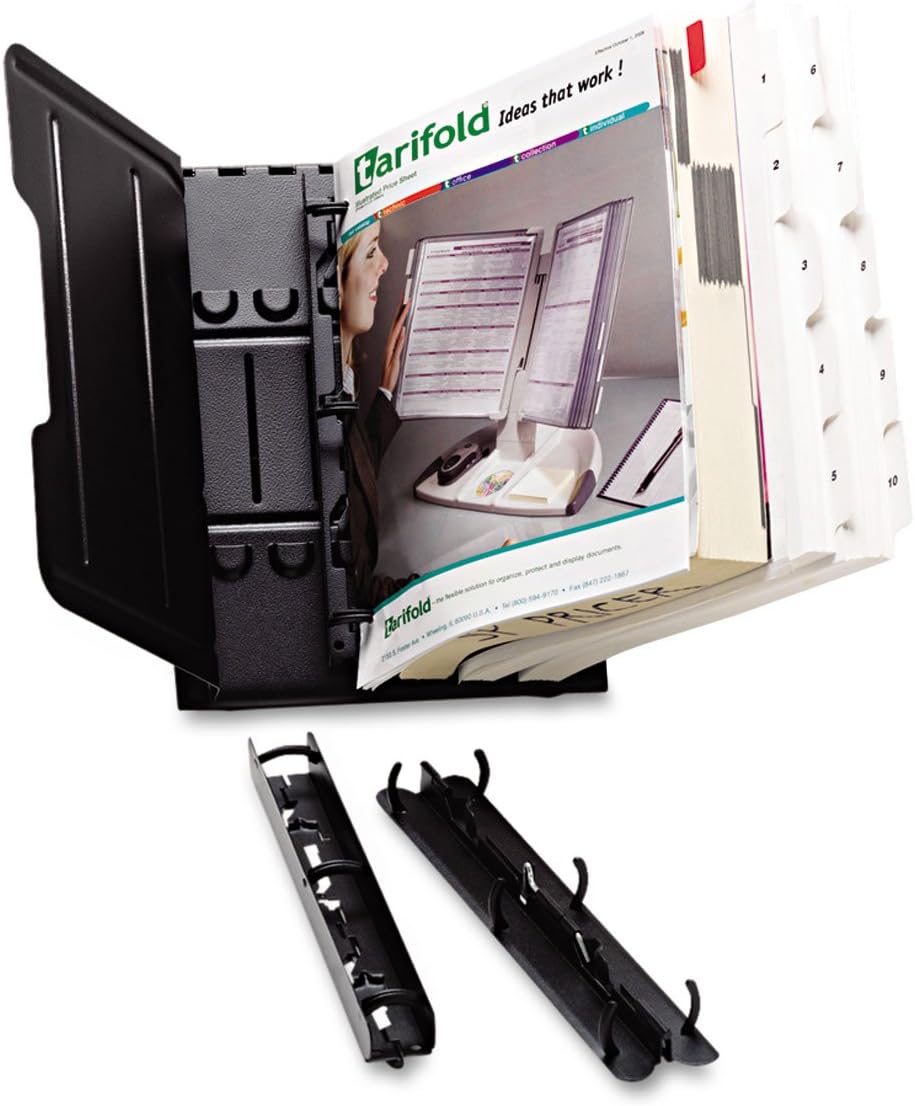 Black Catalog Rack Starter Kit, 6 Sections Y168