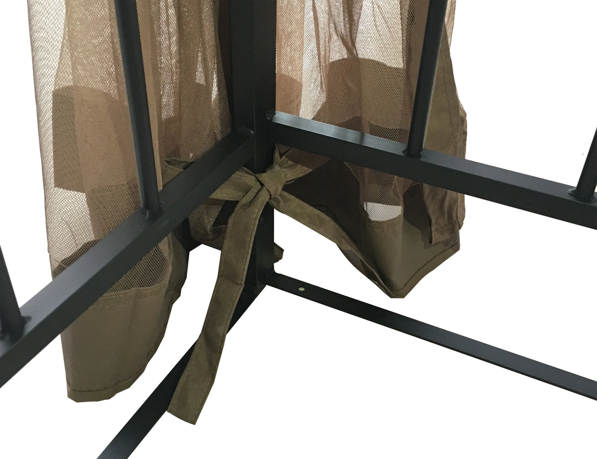 10' x 10' Gazebo with Mosquito Net and Corner Shelves U49173
