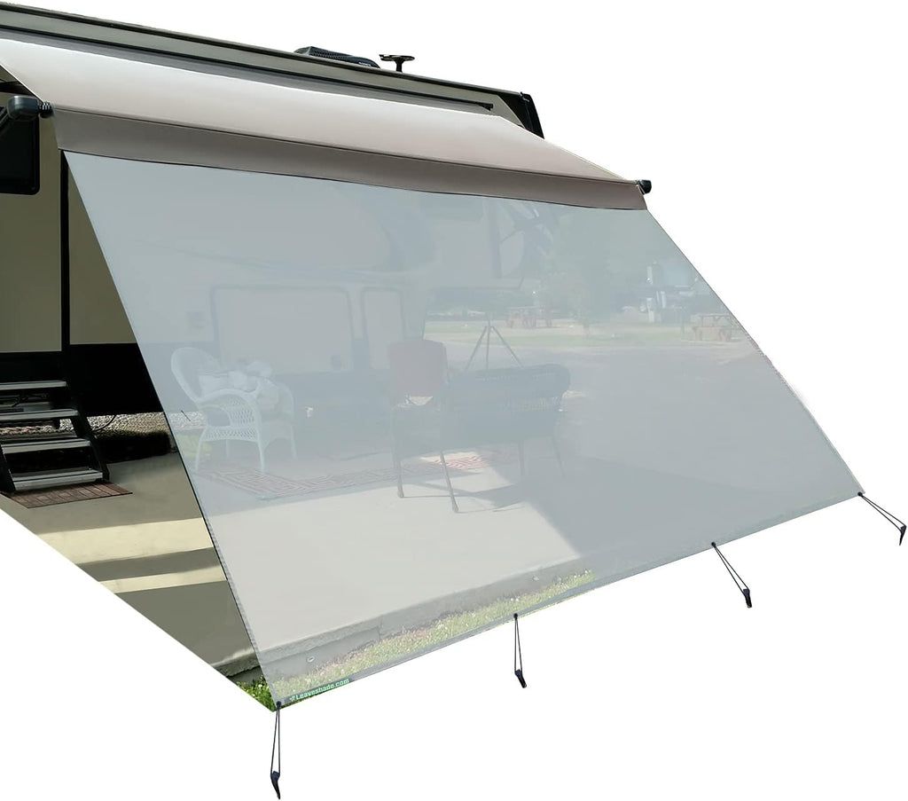 Gray Mesh RV Awning Sunshade Screen 8'X12'3'' M9564