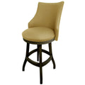 Tan Solid Wood Swivel Bar Stool F9860