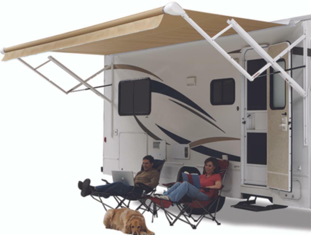 White Traveler RV Awning Arm with Adjustable Pitch P932