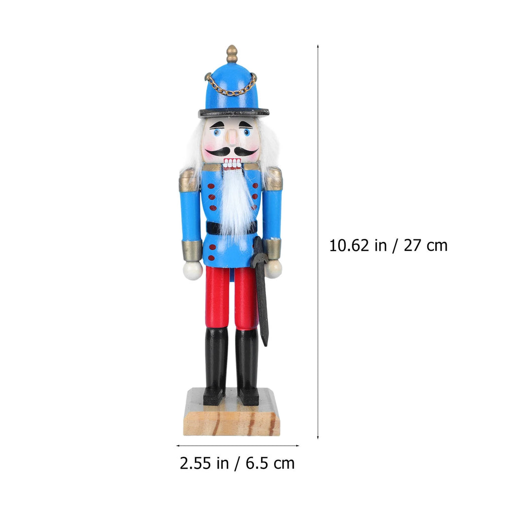 Walnut Nutcracker Doll Home Desktop Decor Q81556