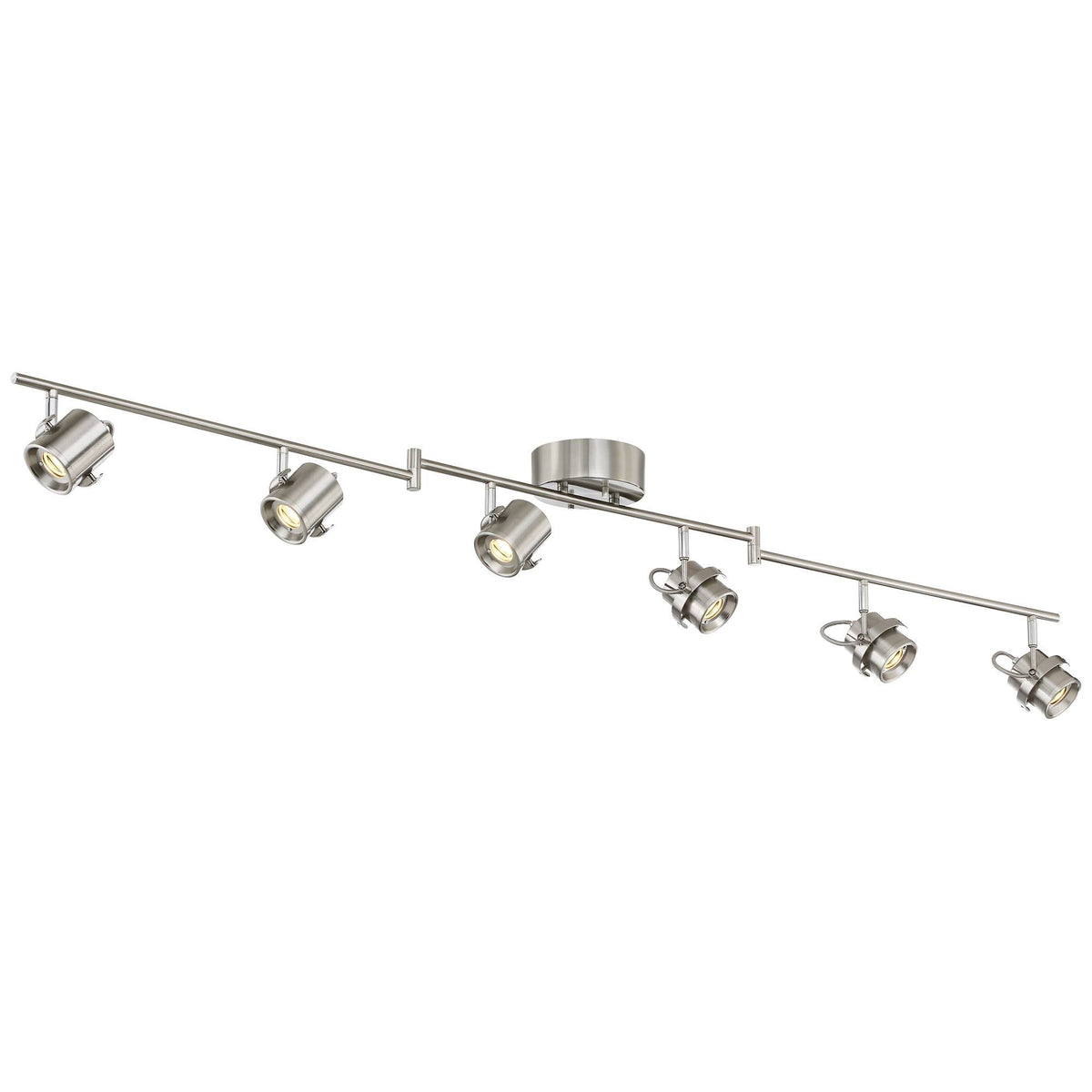 6-Light Satin Nickel LED Track Light R381
