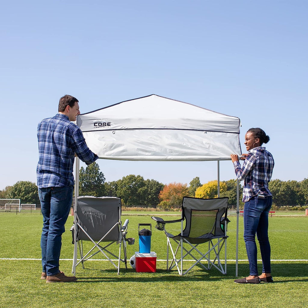 Gray 8 ft x 8 ft Canopy Tent with Carry Bag Y5211