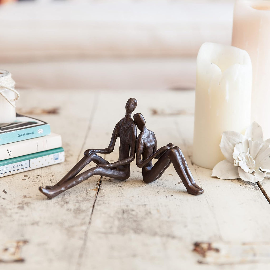 Cast Bronze Sculpture Romantic Couple N199