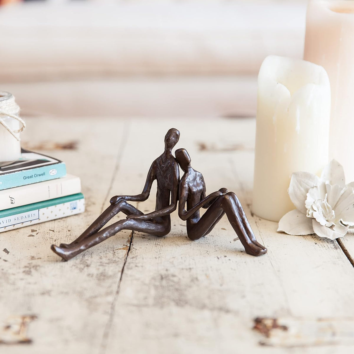Cast Bronze Sculpture Romantic Couple N199