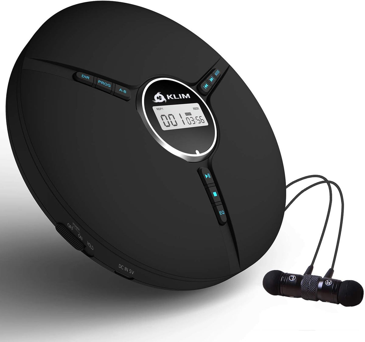Portable CD Player with Built-in Battery, Black, Pack of 2 I5597