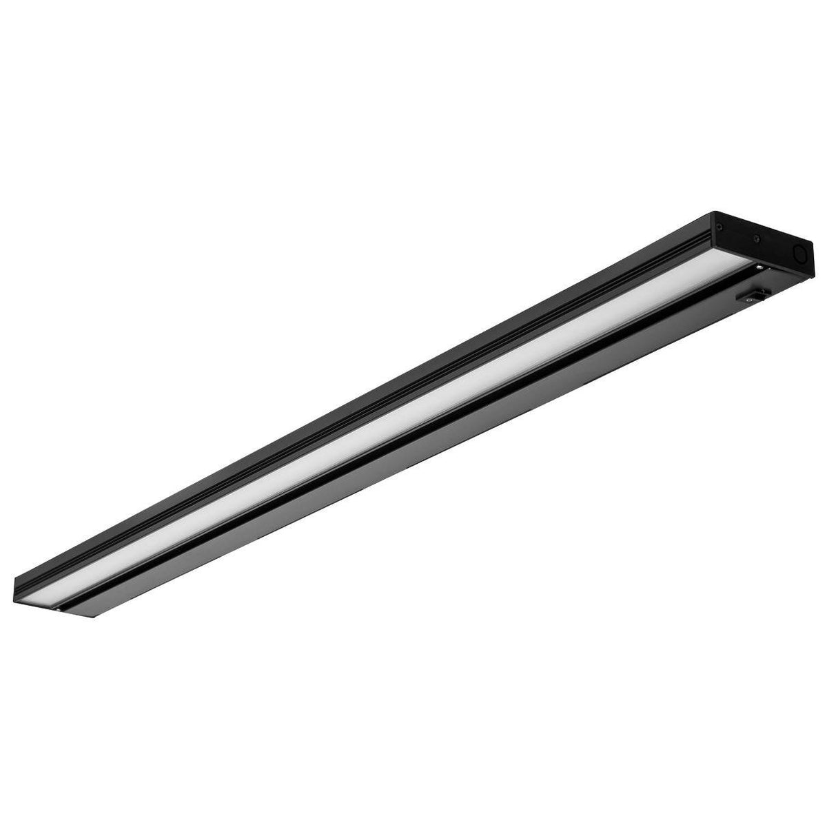 40 in. Hardwired Slim LED Under Cabinet Light Fixture Black M494087