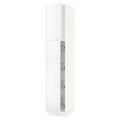 White High Cabinet with Door and Wire Baskets P7861
