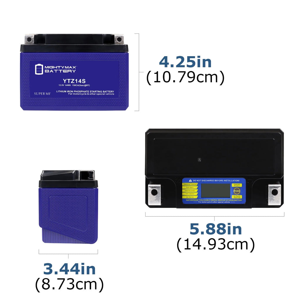 Lithium Replacement Battery compatible with Honda Shadow Spirit ACE Tourer Aero 990 P2619