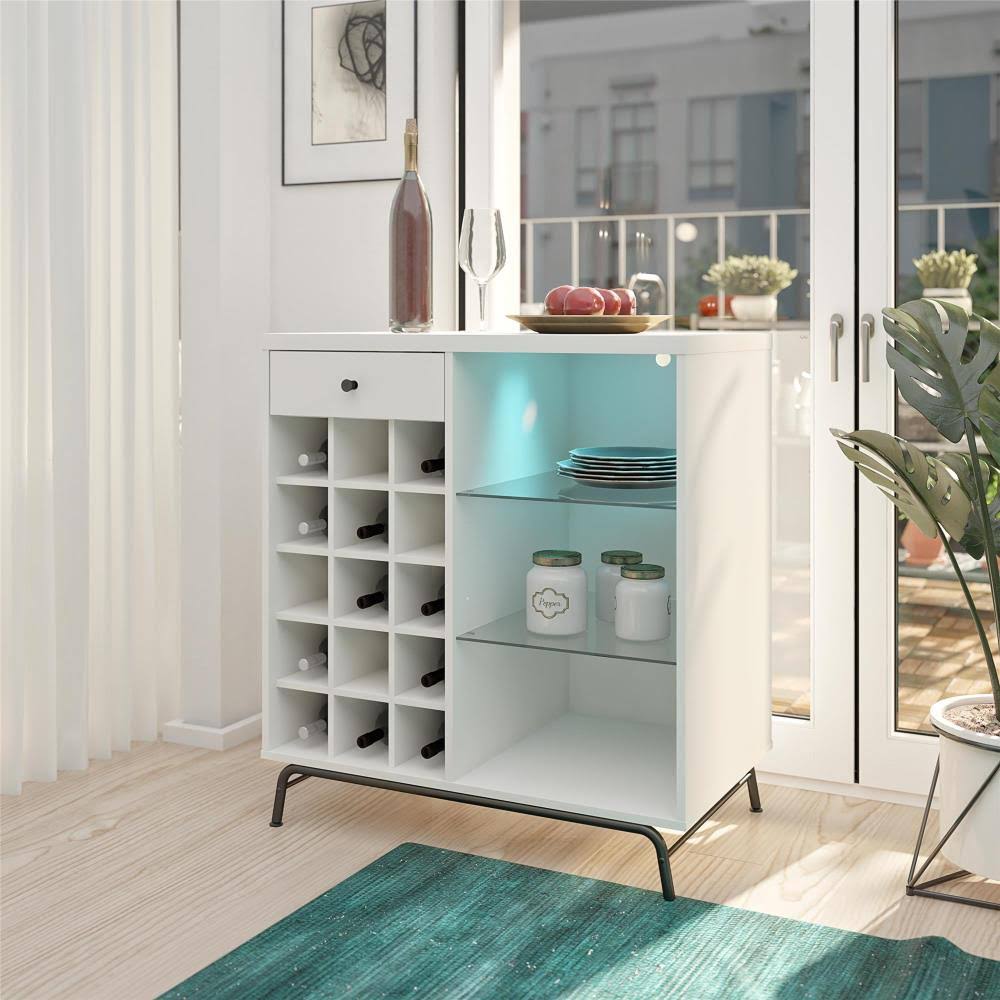 White Bar Cabinet A2964