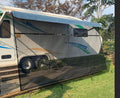 Black Mesh RV Awning Shade Screen with Zipper 15'X8' F3933