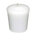 White Votive Candle, 15 HR, Unscented, Flared D3316
