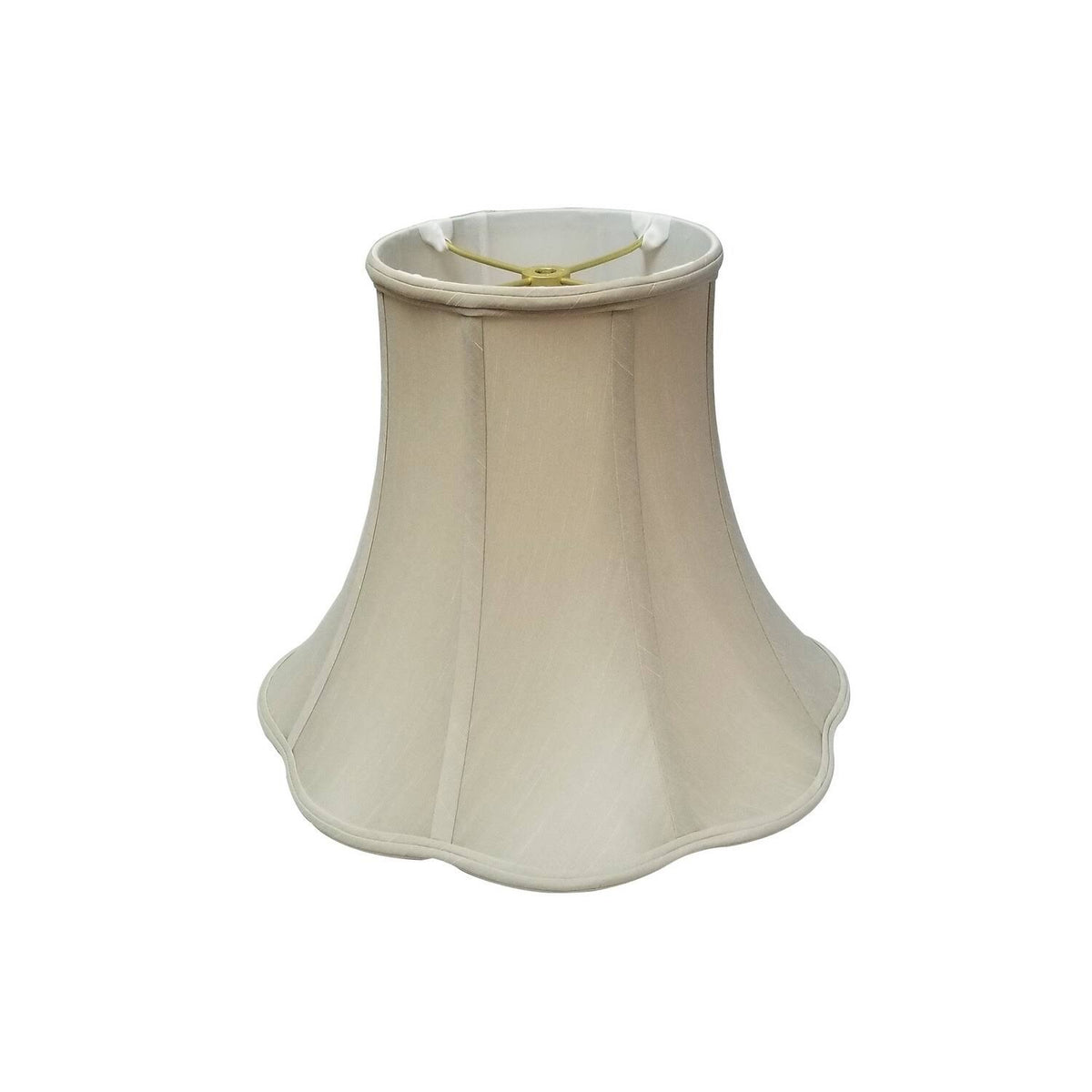 Beige Scallop Bell Lamp Shade, 10 x 20 x 15.5 N5121