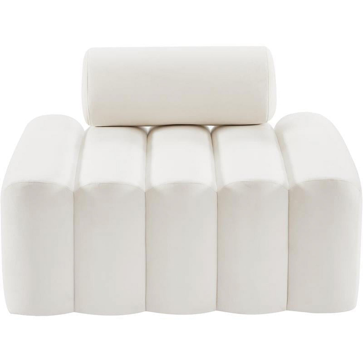 Cream Velvet Chair O482