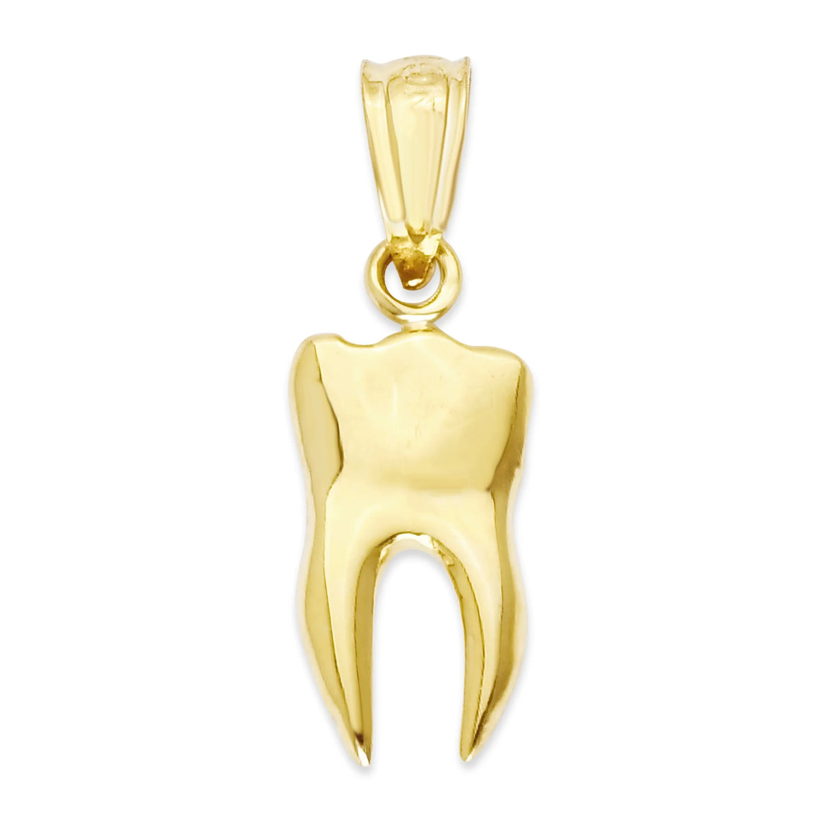 14k Solid Gold Human Tooth Pendant W539