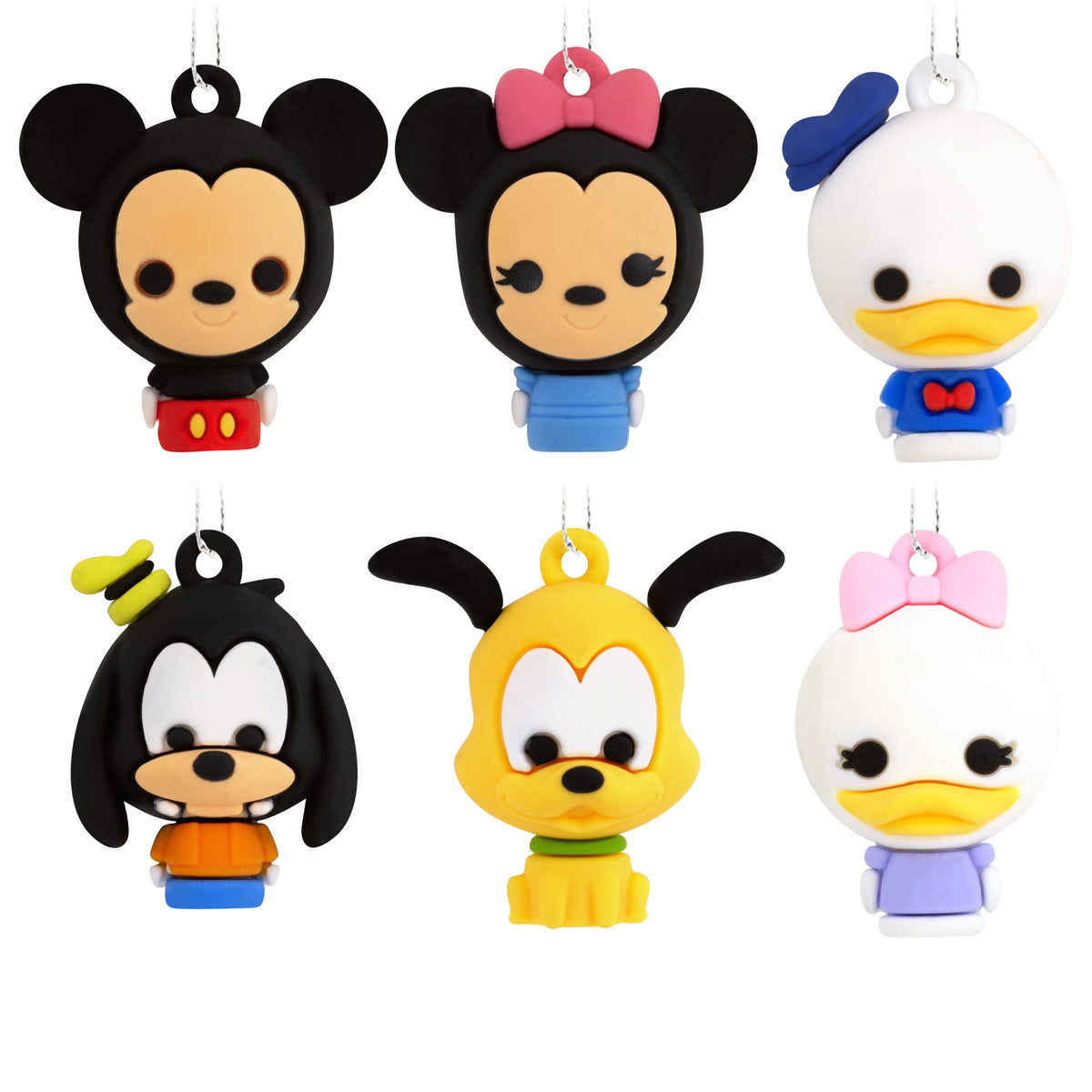 Disney Mickey Mouse and Friends Miniature Ornaments, Set of 6 B391354