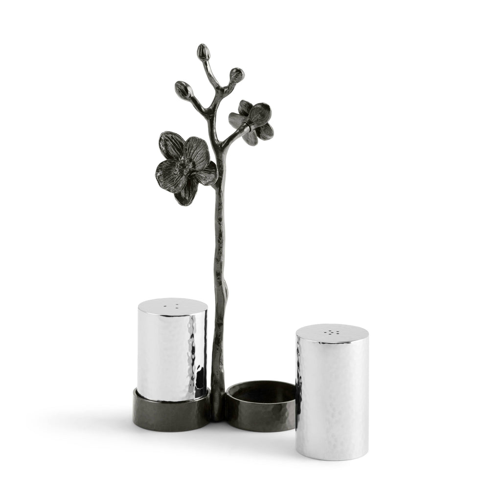 Black Orchid Salt & Pepper Set I29062