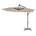 Beige Fabric Cantilever Umbrella S603