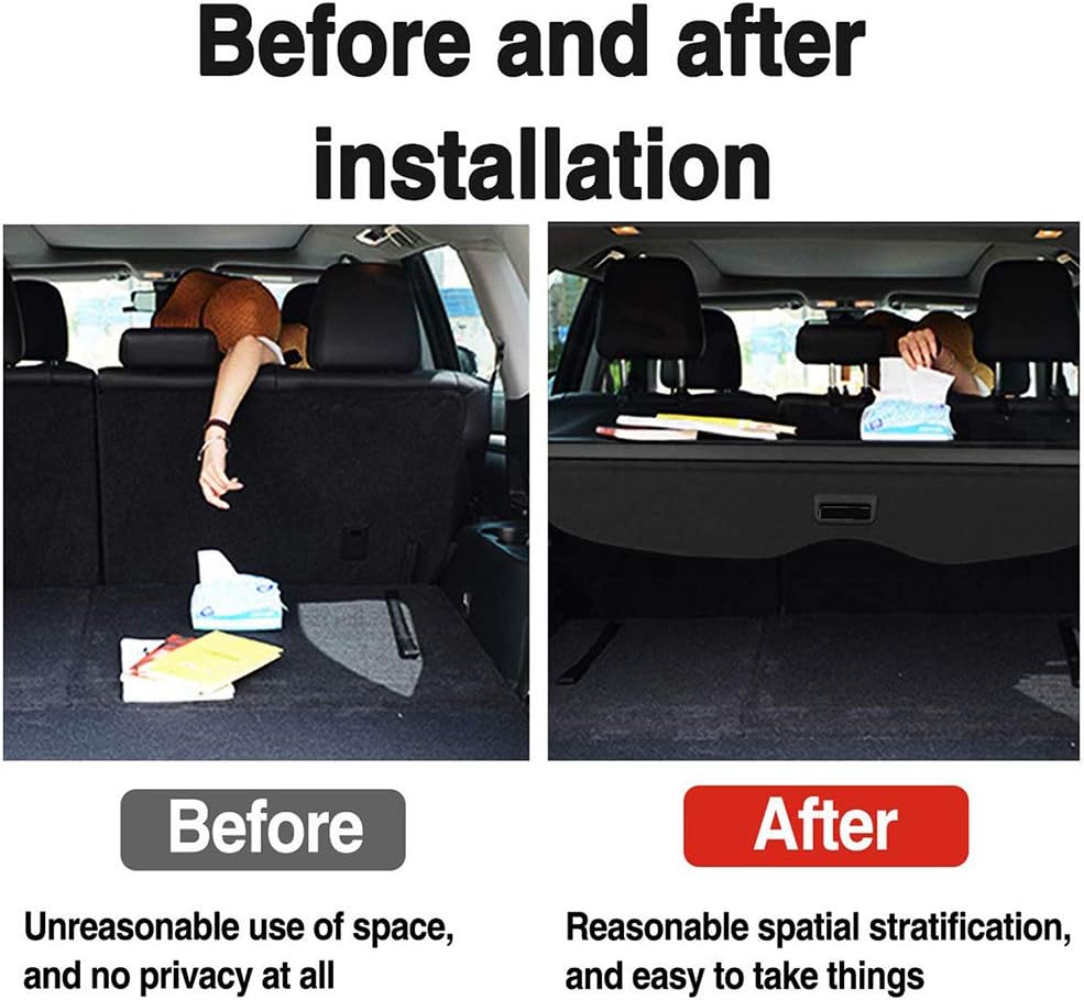 Black Retractable Cargo Cover N69220