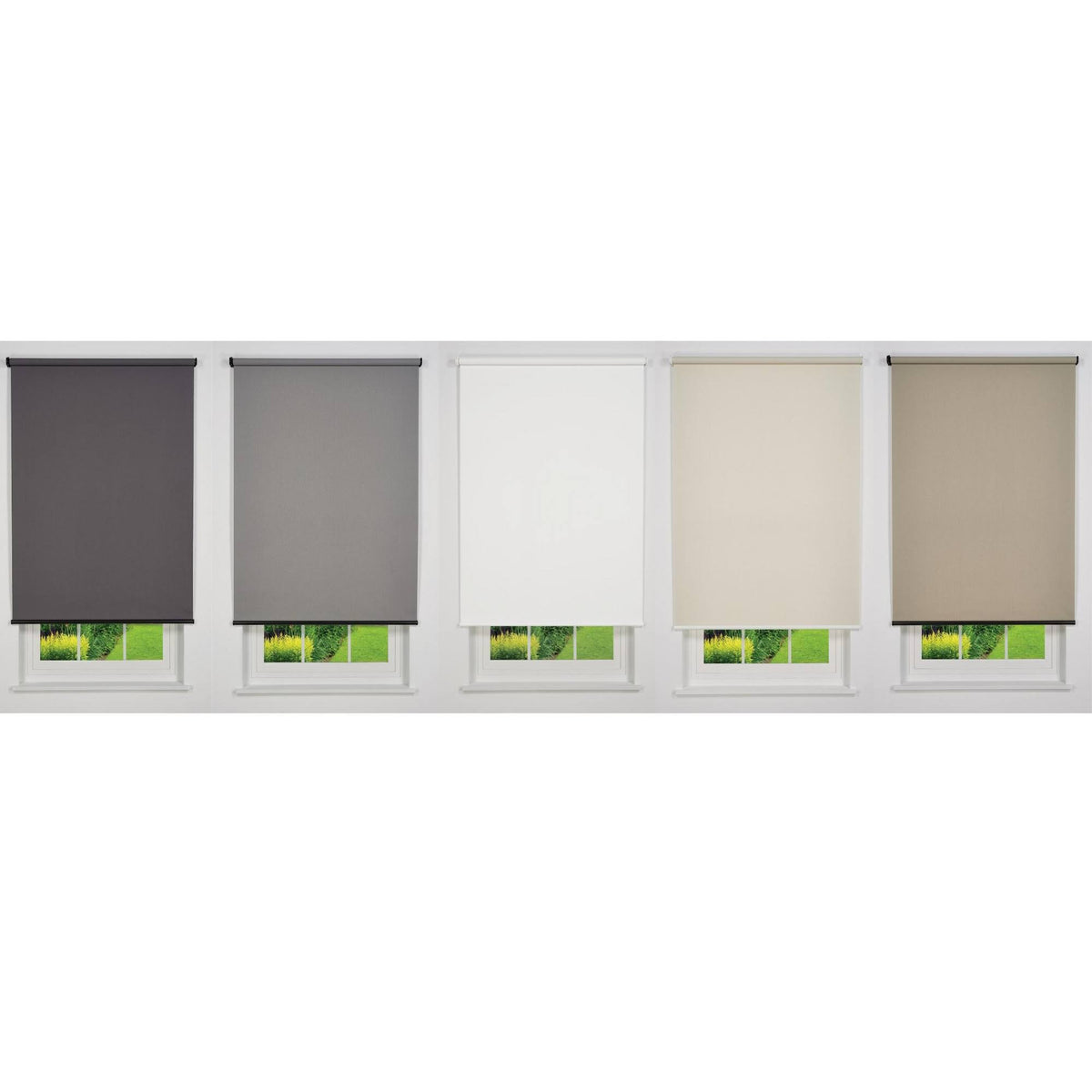White Cordless Light Filtering Roller Shade B28032