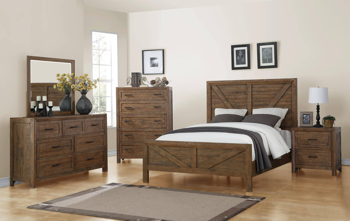 King Panel Bed E291