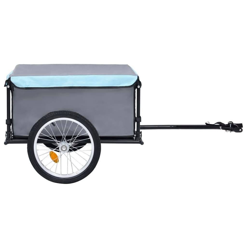 Bike Cargo Trailer Black and Blue 143.3 lb P1805