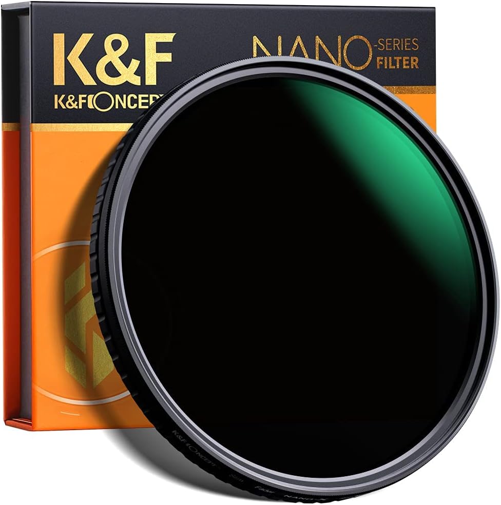 82mm Variable ND Filter ND8-ND128 Neutral Density Filter, Japan AGC Optical Glass, Pack of 2 S26345