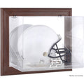 Brown Framed Wall-Mountable Helmet Display Case H651