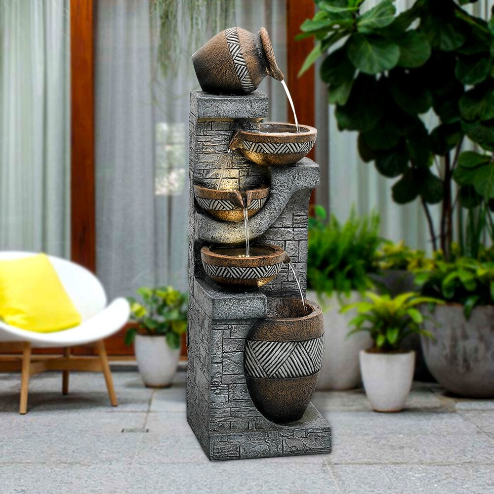 5-Tier Cascading Outdoor Water Fountain V8262